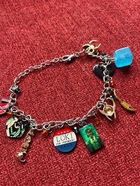 Loki Charm Bracelet with Colorful Movie Charms